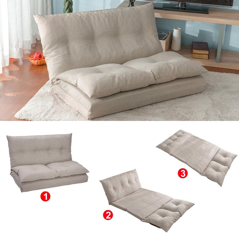 Adjustable Fabric Folding Chaise Lounge Sofa Floor Couch and Sofa Furniture & Decor - DailySale