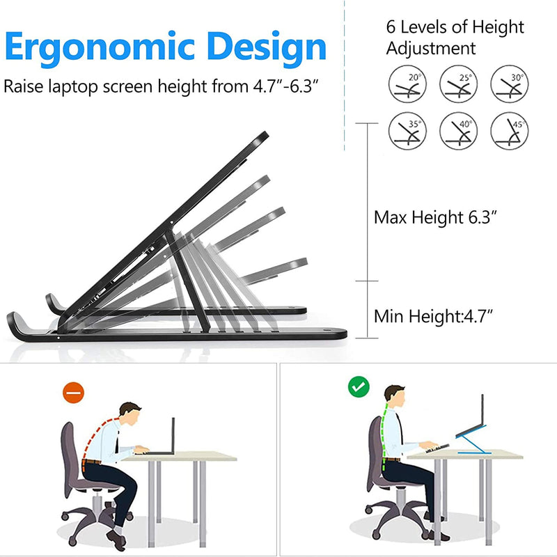 Adjustable Foldable Laptop Stand Computer Accessories - DailySale