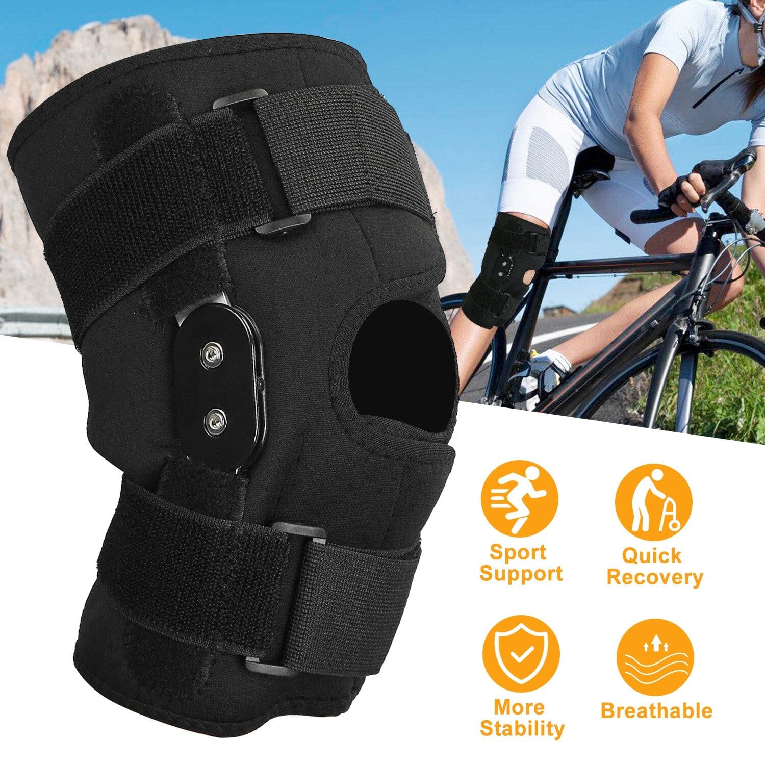 Adjustable Open Patella Compression Knee Brace Wellness - DailySale