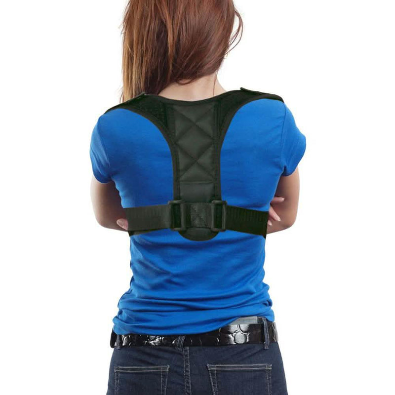 Adjustable Posture Clavicle Support Corrector Back Shoulders Brace Wellness - DailySale