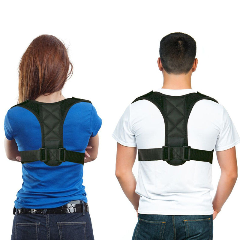 Adjustable Posture Clavicle Support Corrector Back Shoulders Brace Wellness - DailySale