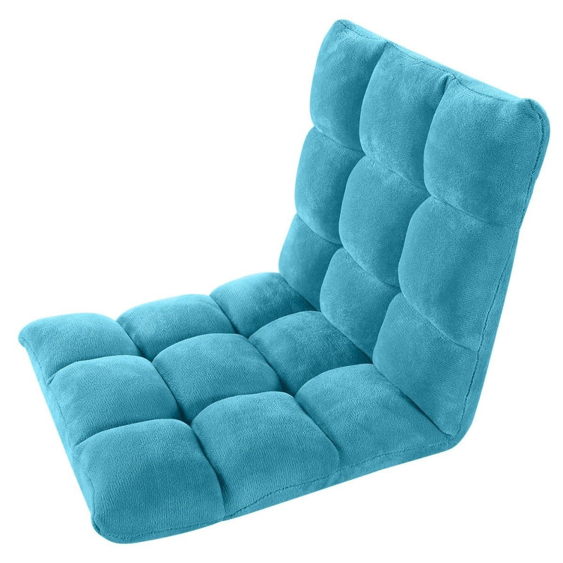 Adjustable Recliner Rocker Memory Foam Floor Ergonomic Gaming Chair Furniture & Decor Aqua - DailySale