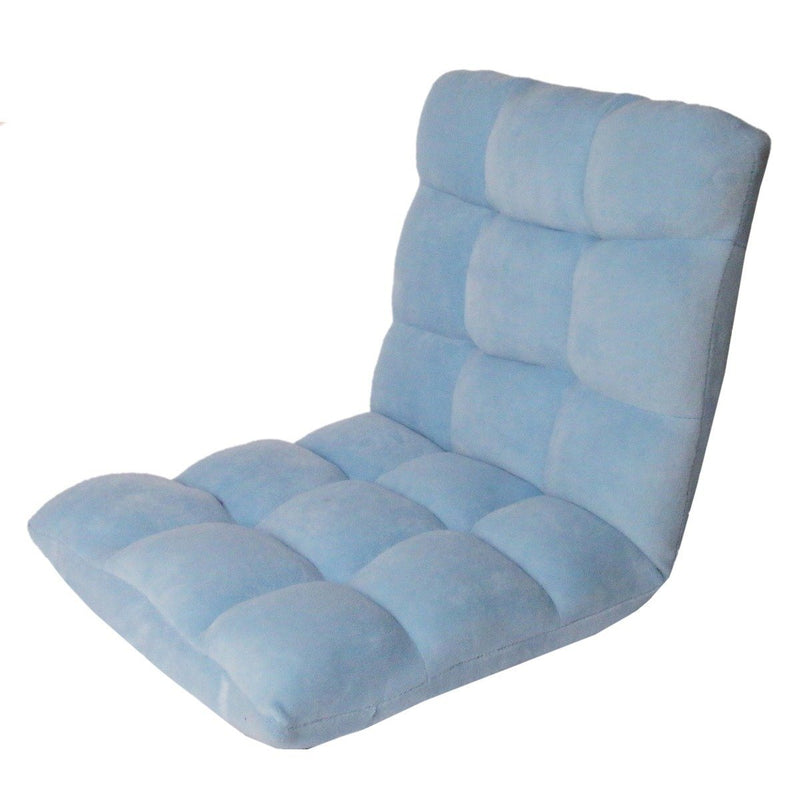 Adjustable Recliner Rocker Memory Foam Floor Ergonomic Gaming Chair Furniture & Decor Blue - DailySale