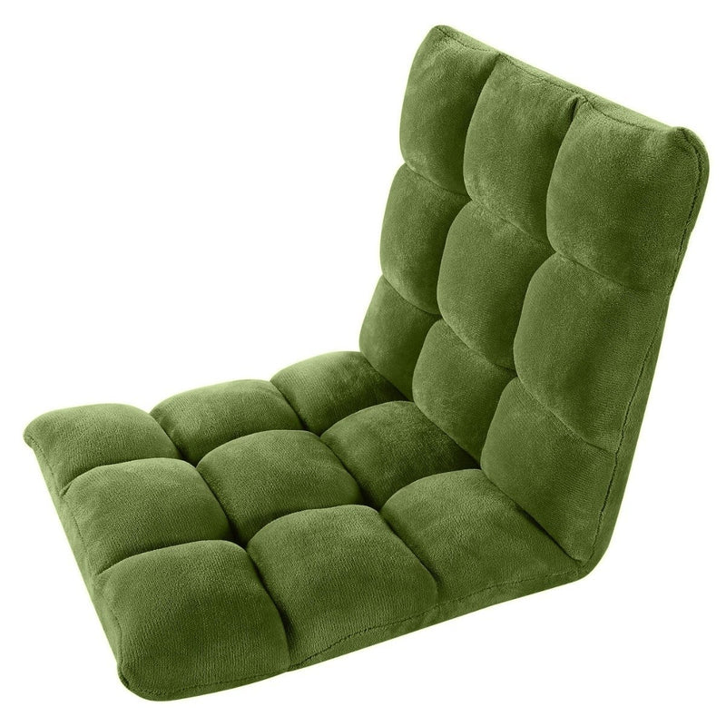 Adjustable Recliner Rocker Memory Foam Floor Ergonomic Gaming Chair Furniture & Decor Green - DailySale