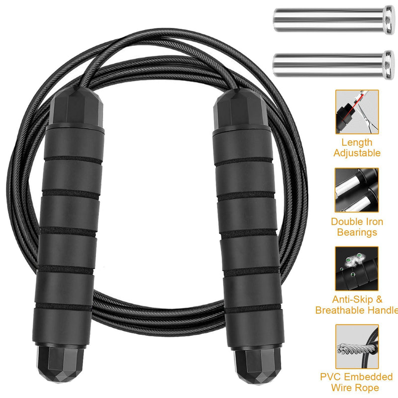 Adjustable Steel Wire Jumping Ropes Fitness - DailySale