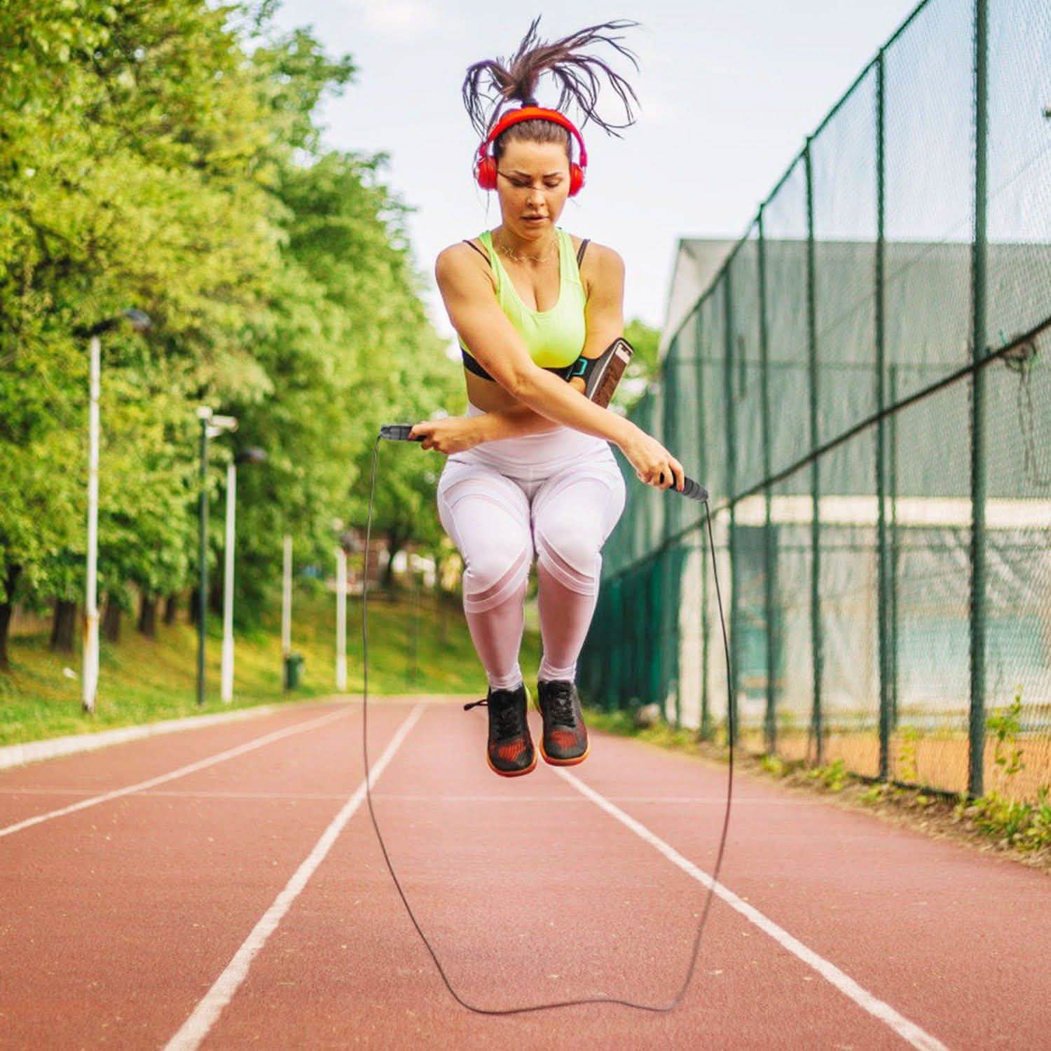 Jump Rinfs Adjustable Steel Wire Jumping Ropes | DailySale
