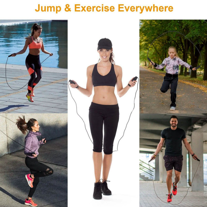 Adjustable Steel Wire Jumping Ropes Fitness - DailySale