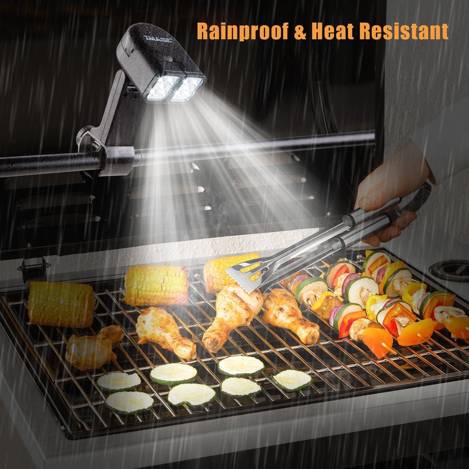 Adjustable Super Bright BBQ Grill Lights 360 Degree Rotation Cooking Camping Outdoor Lighting - DailySale