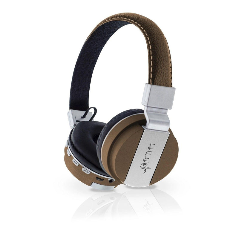 Aduro Pop Soul Leather Wireless Headphones Headphones & Speakers Brown - DailySale