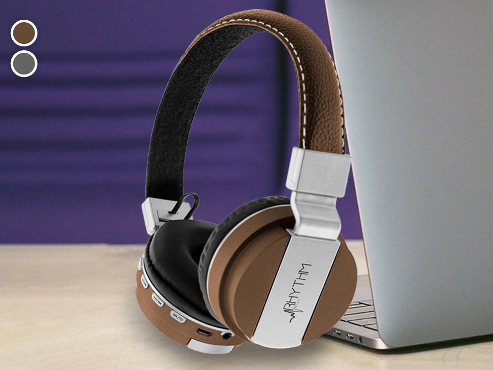 Aduro Pop Soul Leather Wireless Headphones Headphones & Speakers - DailySale