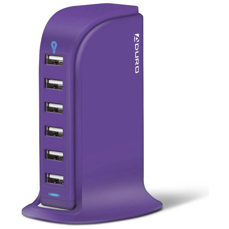 Aduro Powerup 6 Port USB Home Charging Station Gadgets & Accessories Purple - DailySale