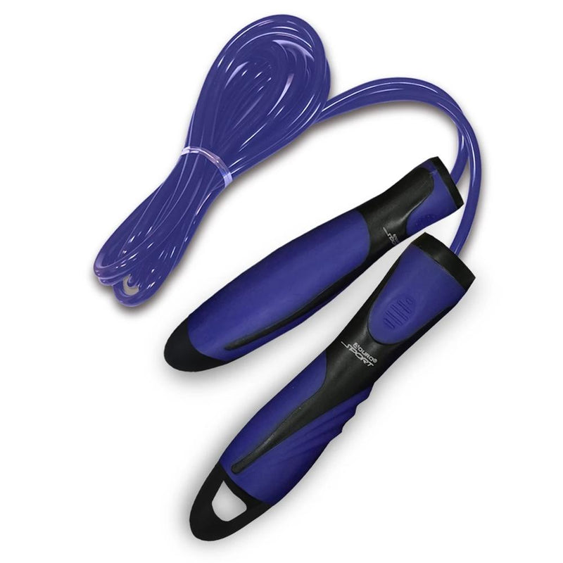 Aduro Sport Speed Jump Rope with Rubberized Non-Slip Handles Wellness & Fitness Blue - DailySale