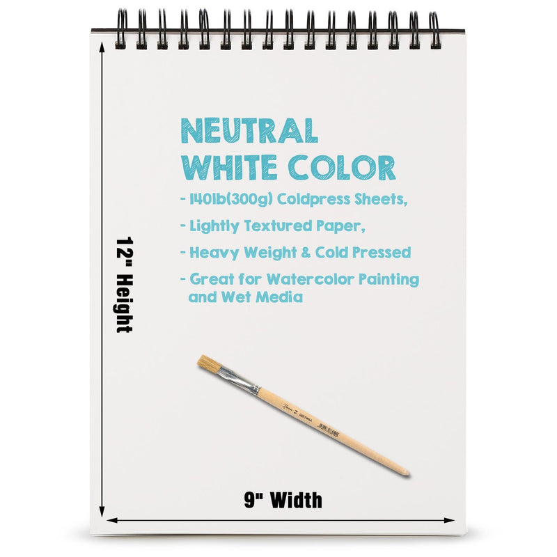 AGPtEk 12 inches 35 Sheets Watercolor Paper Pad Everything Else - DailySale