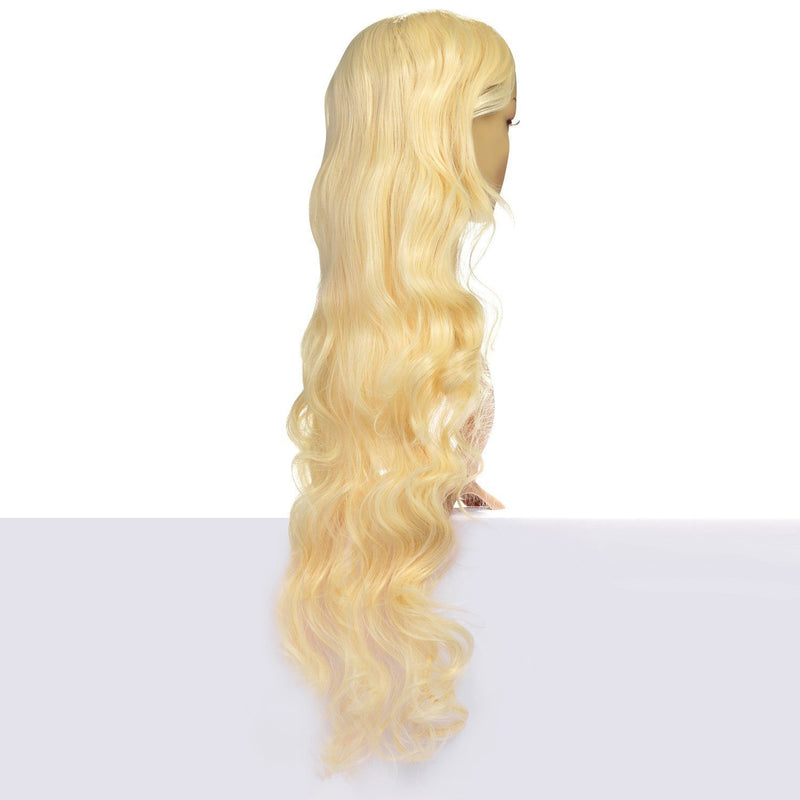 AGPTEK 33 Inch Heat Resistant Curly Wavy Long Wigs Blond Hair Beauty & Personal Care - DailySale