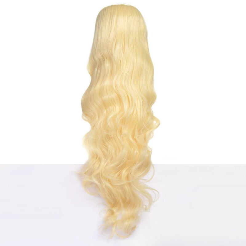 AGPTEK 33 Inch Heat Resistant Curly Wavy Long Wigs Blond Hair Beauty & Personal Care - DailySale