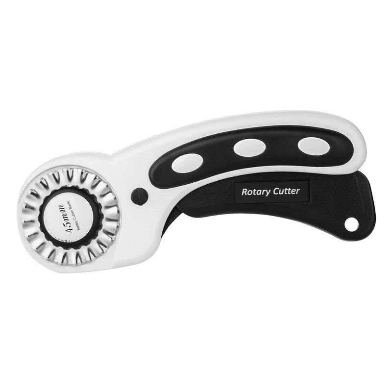 AGPtek 45mm Rotary Cutter with 7 Replacement Rotary Blades and Safety Lock