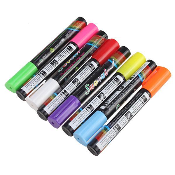 AGPtek 8 Colors Fluorescent Marker Pen for LED Writing Menu Board Glass Windows Everything Else - DailySale