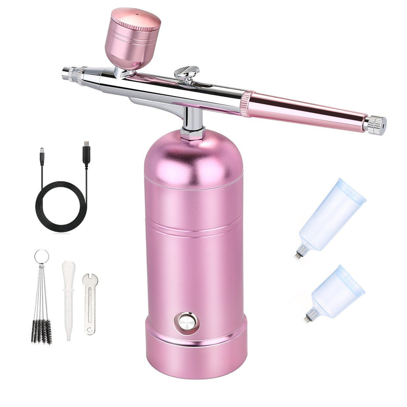 AGPtEK Airbrush Kit Mini Air Compressor Beauty & Personal Care Pink - DailySale