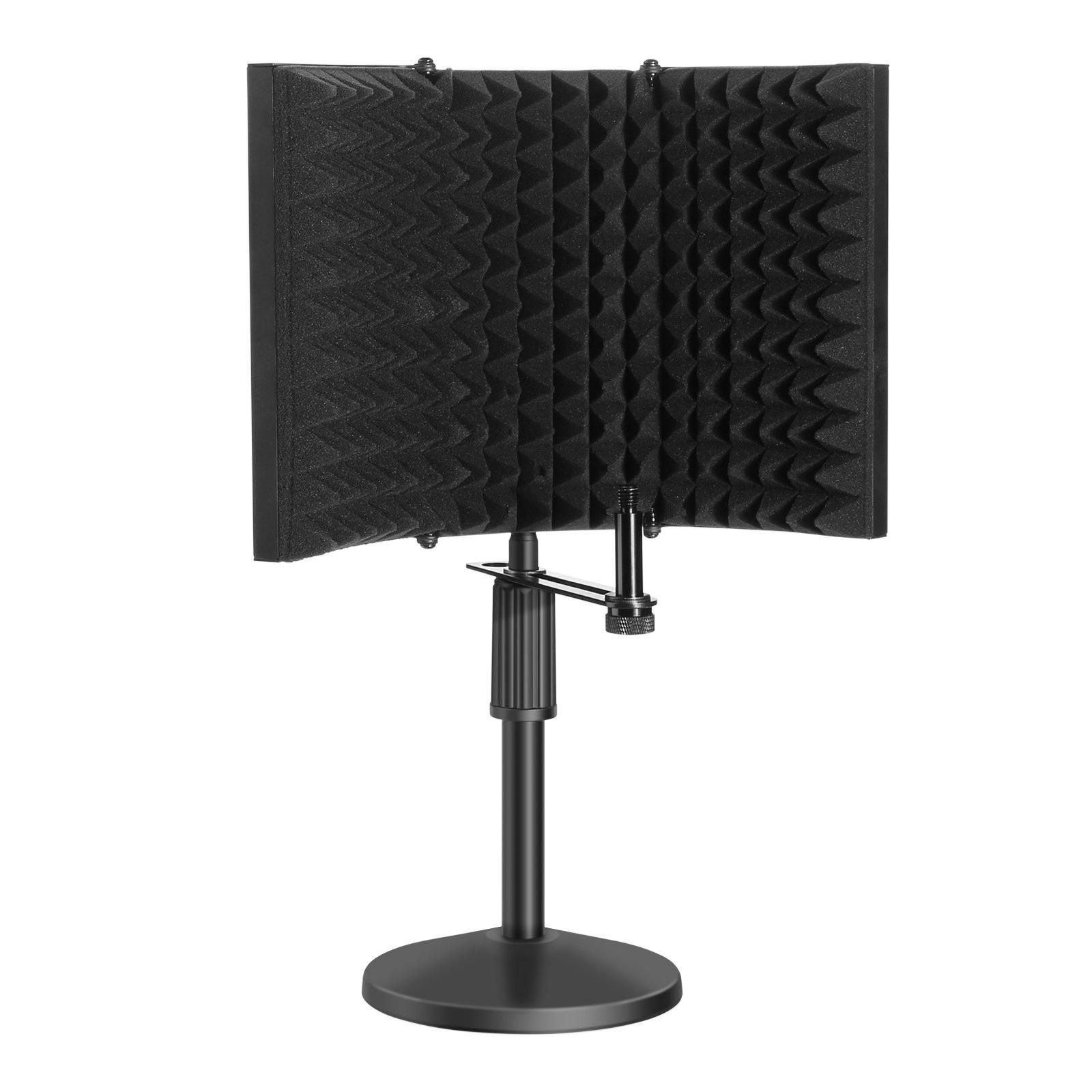 AGPtEK Compact Microphone Isolation Shield+Desk Mic Stand Headphones & Audio - DailySale