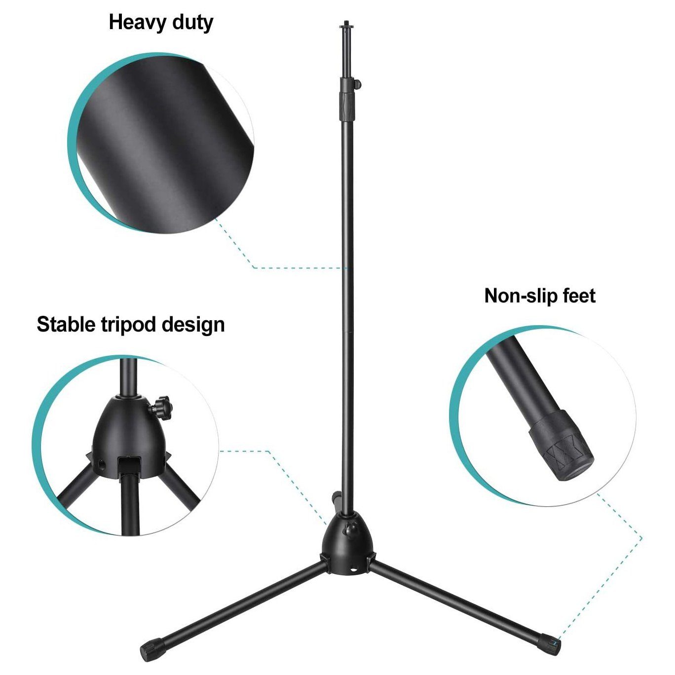 AGPtEK Condenser Microphone Stand with Non-Slip Feet Everything Else - DailySale