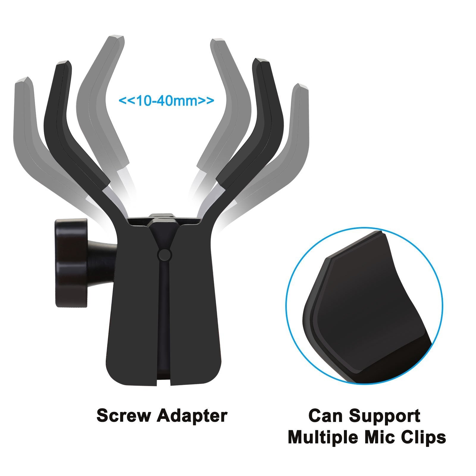 AGPtEK Desk Microphone Stand with Mic Headphones & Audio - DailySale