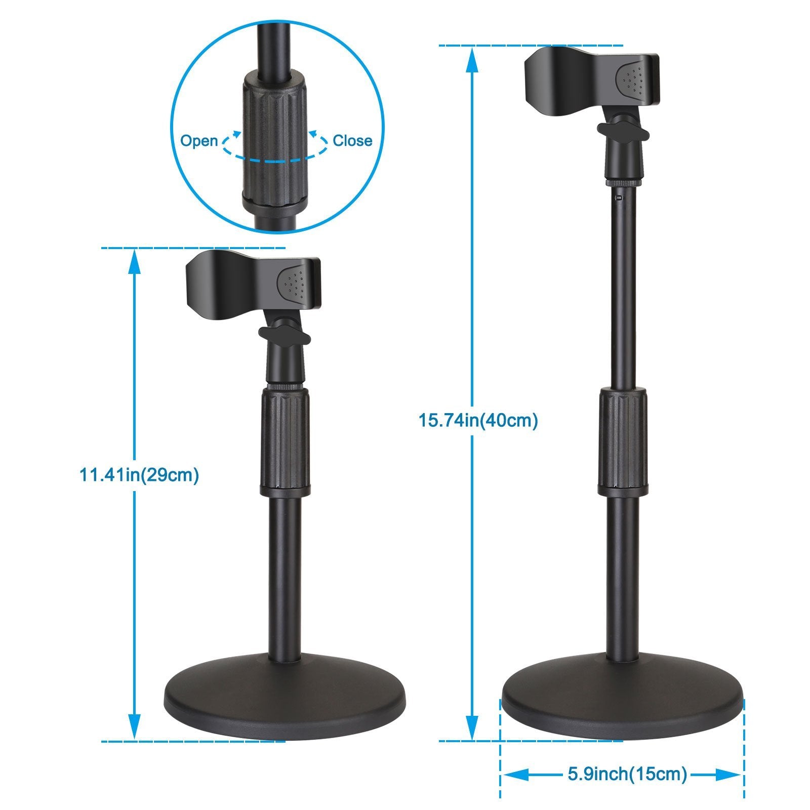 AGPtEK Desk Microphone Stand with Mic Headphones & Audio - DailySale