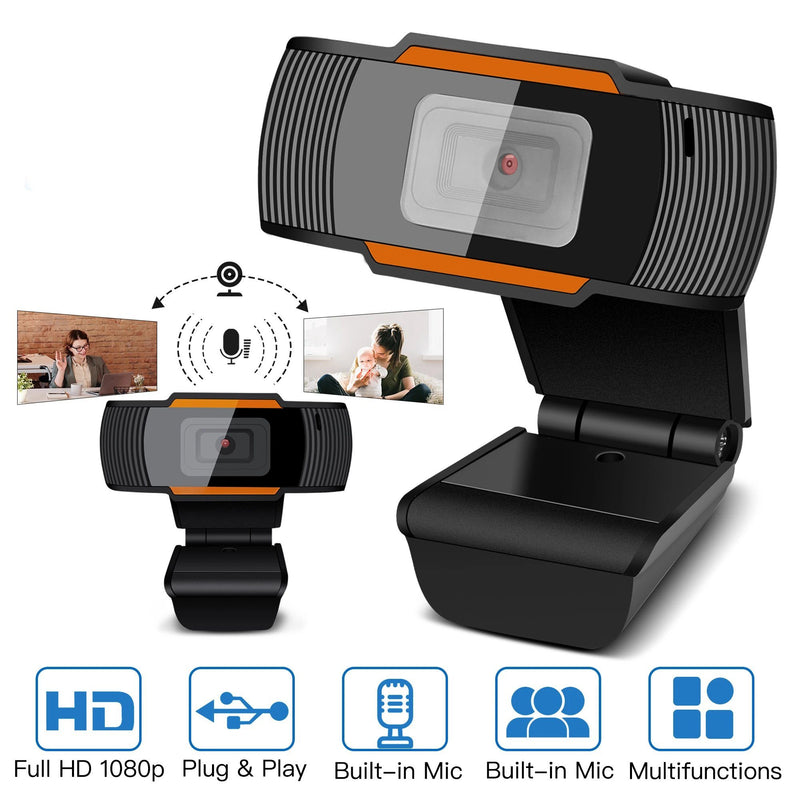AGPTEK HD 1080P Auto Focusing Webcam with Microphone Computer Accessories - DailySale