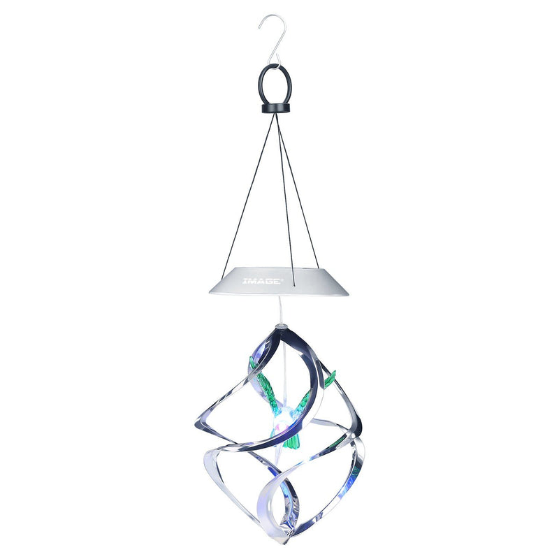 AGPtek Hummingbird Win Wind Chime Color Changing Solar Hanging Lights Outdoor Lighting - DailySale