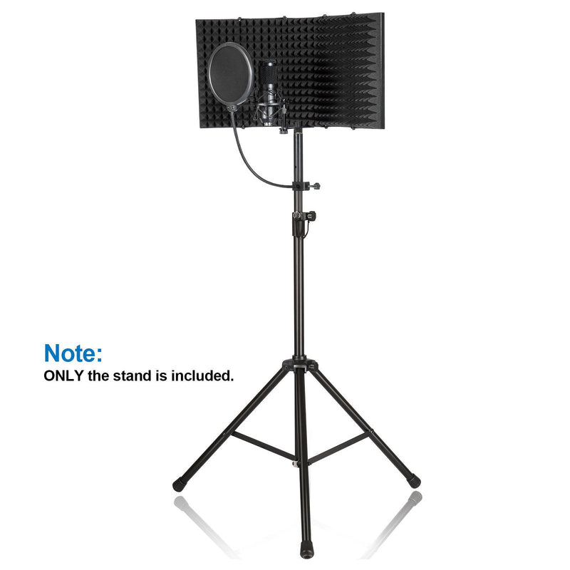 AGPtEK Microphone Stand Wind Screen Bracket with Adjustable Non-slip Tripod Base Headphones & Audio - DailySale