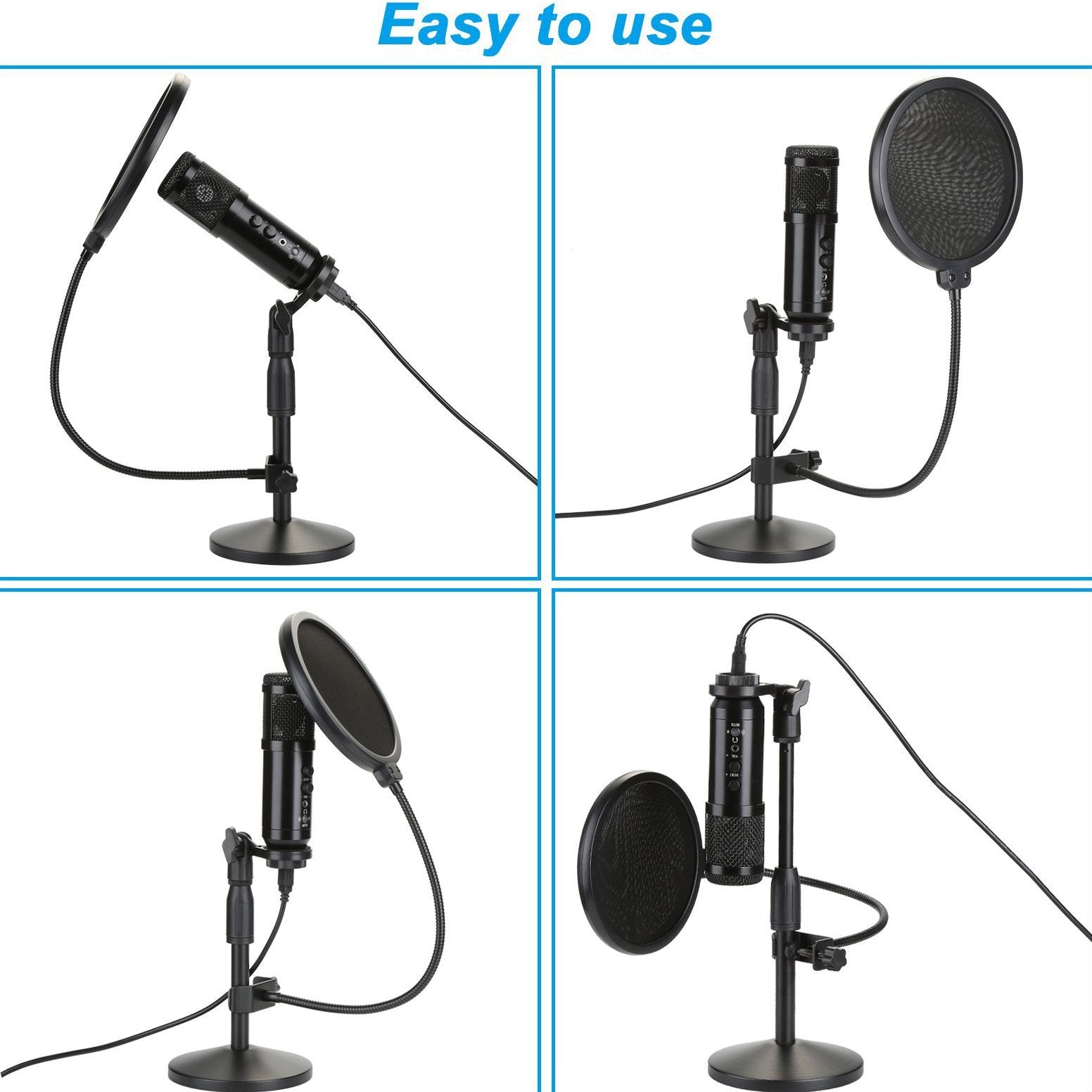 AGPtEK USB Condenser Microphone Headphones & Audio - DailySale