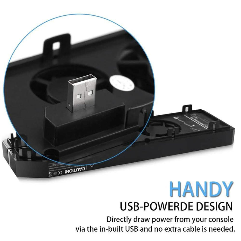 Agptek Xbox One Cooling Fan 3 Cooler with 2 Ports USB Hub Video Games & Consoles - DailySale