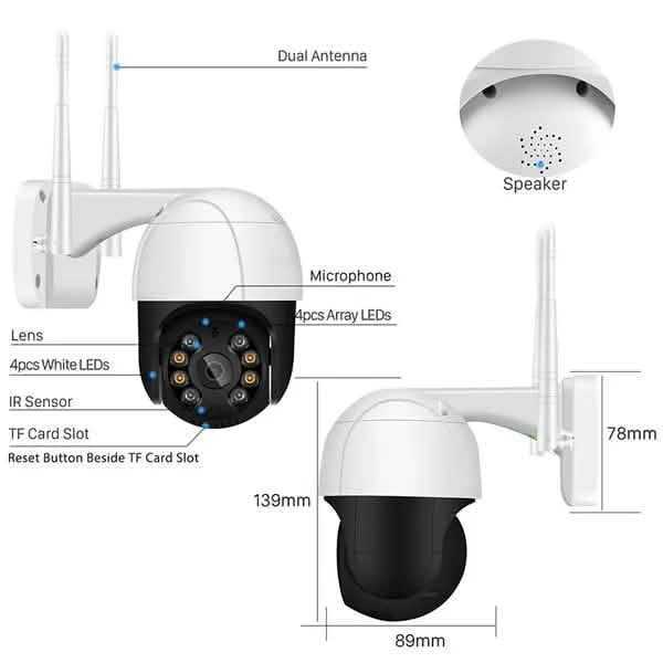 AI Human Detection Wireless Home Security Camera Smart Home & Security - DailySale