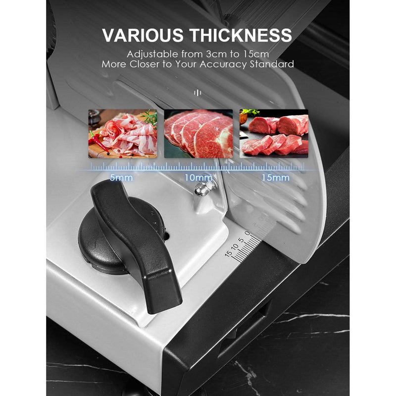 Aicok Meat Slicer with 7.5" Removable Stainless Steel Blade Kitchen & Dining - DailySale