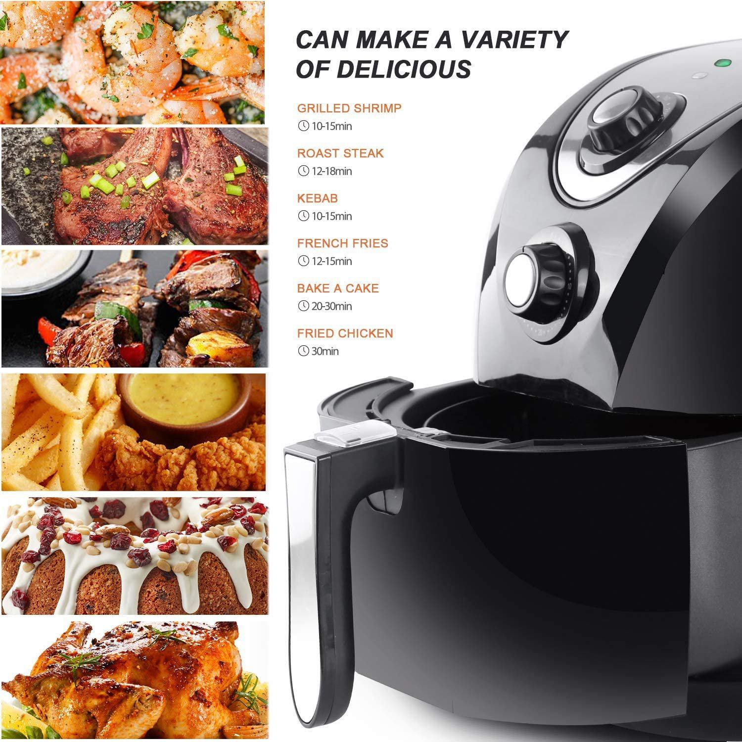 Aigostar Air Fryer 3.4Qt / 3.2L Kitchen & Dining - DailySale