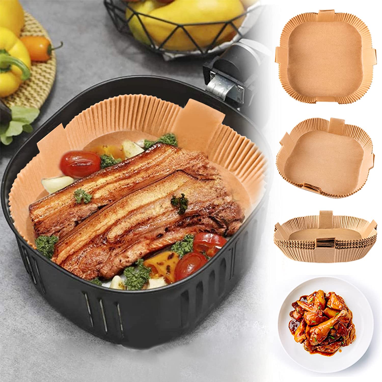 Air Fryer Disposable Paper Liners Kitchen Tools & Gadgets - DailySale