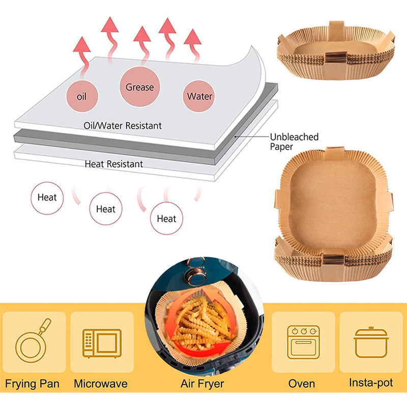 Air Fryer Disposable Paper Liners Kitchen Tools & Gadgets - DailySale
