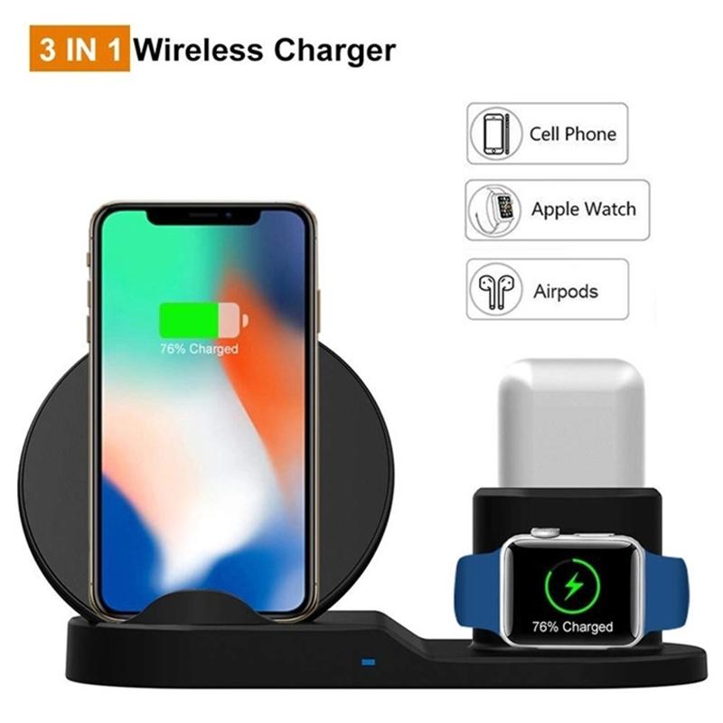 AirDock 3-in-1 Wireless Power Charging Station Gadgets & Accessories - DailySale