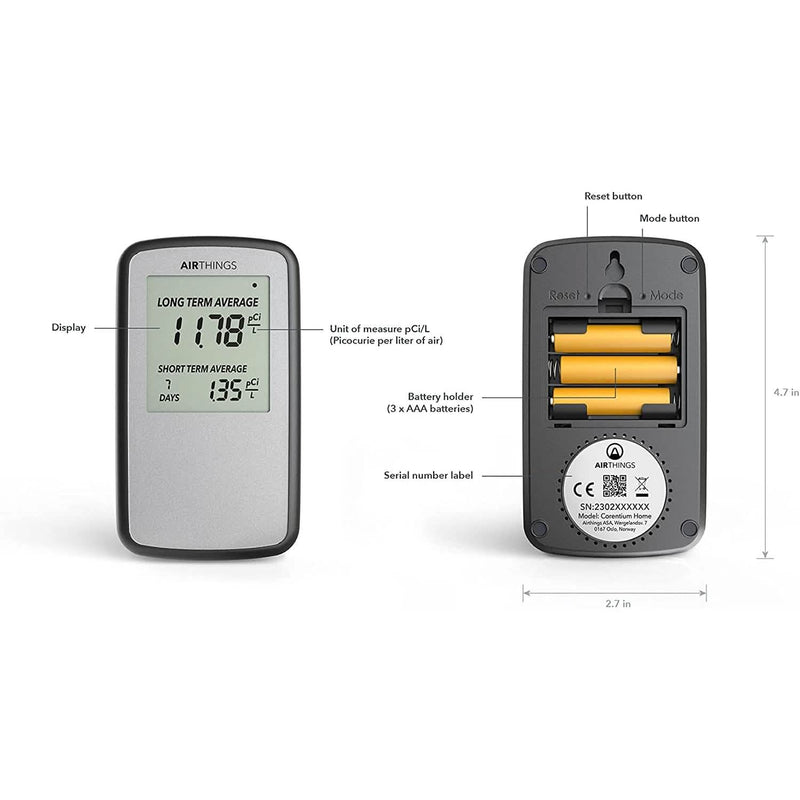 Airthings Corentium Home Radon Detector 223 Portable Everything Else - DailySale