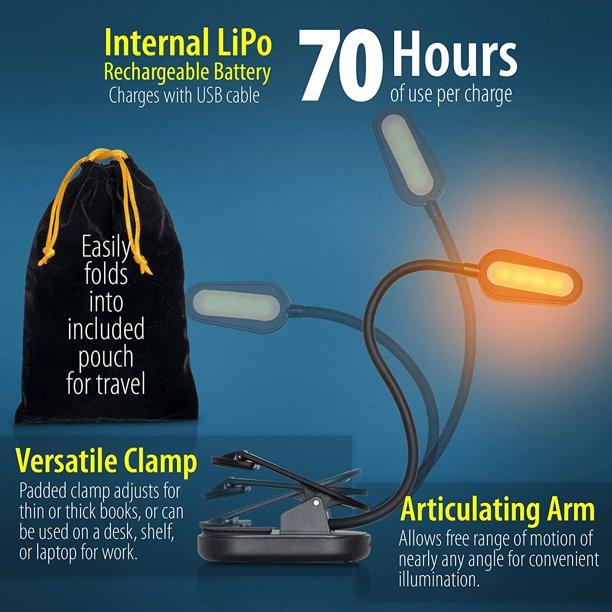 All in One Book Light Gift Set- 1600K Soft Strain-Free Reading Light Indoor Lighting - DailySale