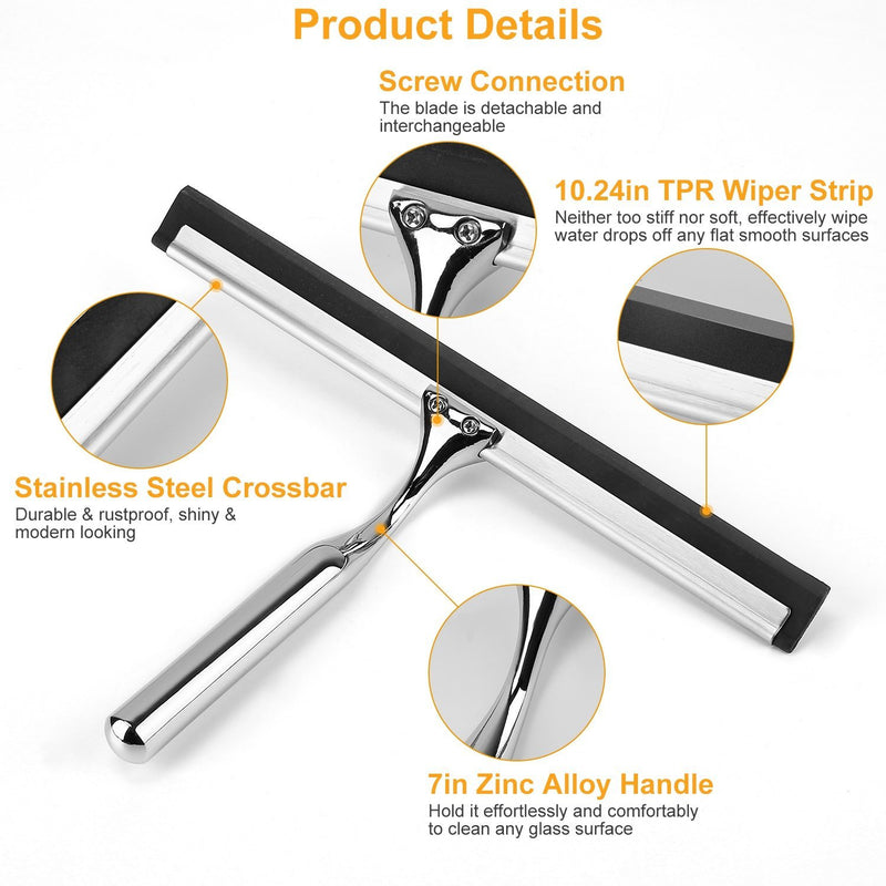 All Purpose Stainless Steel Squeegee Cleaner Automotive - DailySale