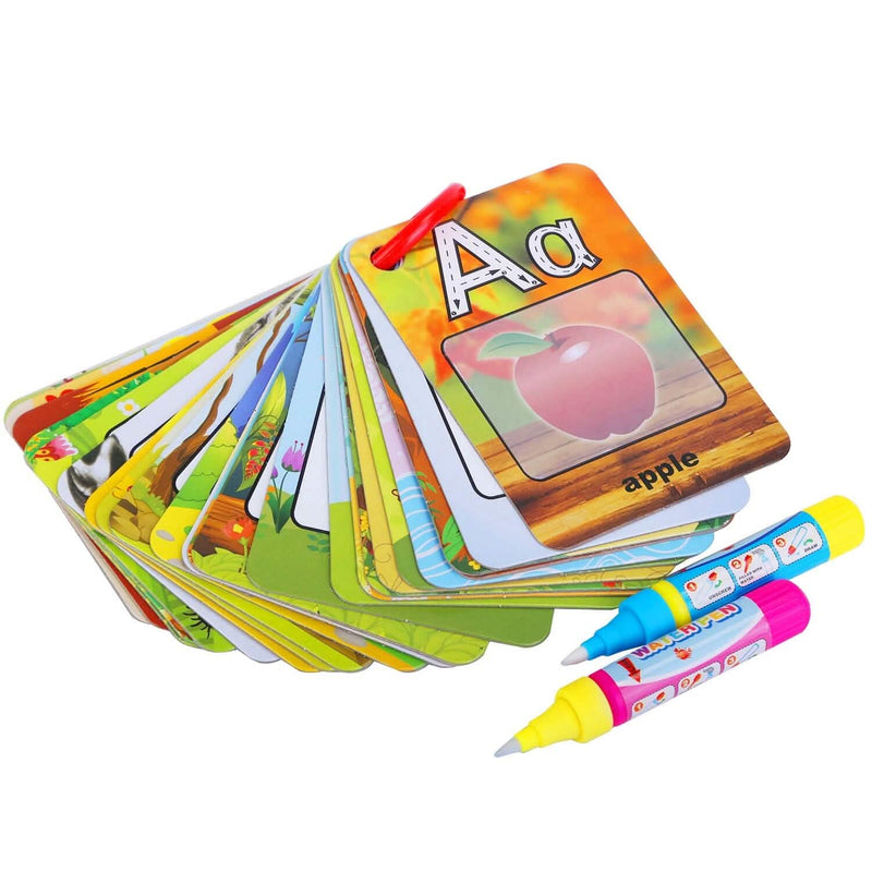 Alphabet Water Coloring Cards with 2 Magic Water Pens Toys & Games - DailySale