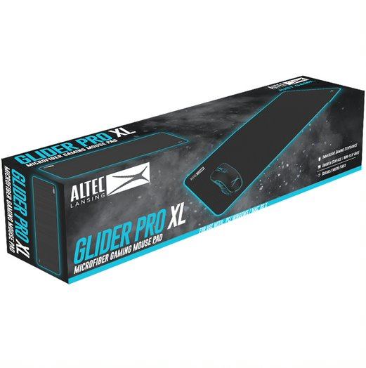 Altec Lansing - Glider Pro Gaming Mouse Pad - Black