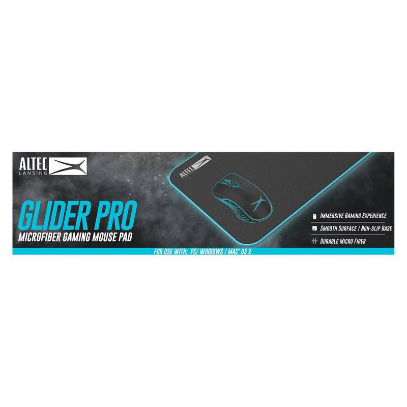 Altec Lansing - Glider Pro Gaming Mouse Pad - Black