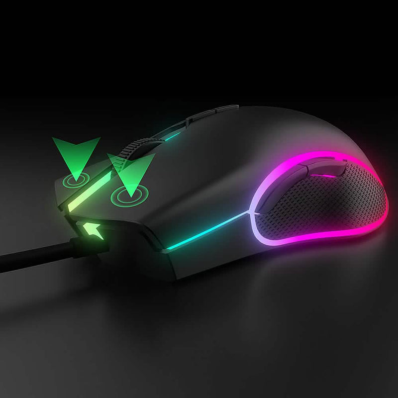 Altec Lansing - GM300 Wired Gaming Mouse with RGB Lighting - RGB Computer Accessories - DailySale