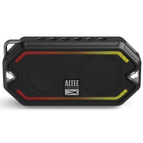 Altec Lansing HydraMini Everything Proof Portable LED IP67 Bluetooth Speaker Speakers Black - DailySale