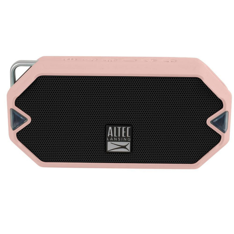 Altec Lansing HydraMini Everything Proof Portable LED IP67 Bluetooth Speaker Speakers Pink - DailySale