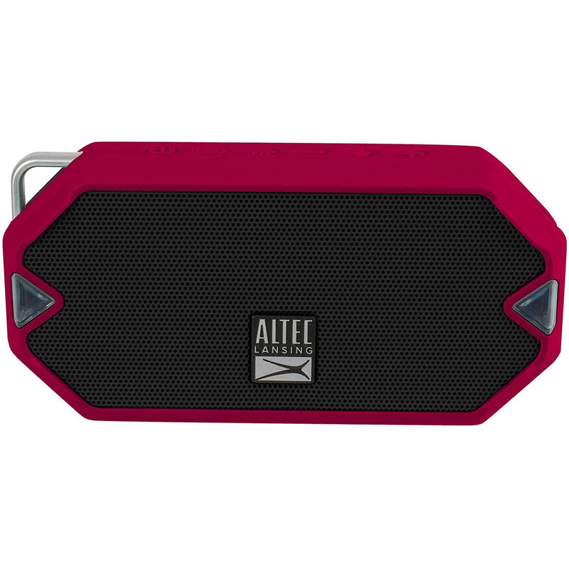 Altec Lansing HydraMini Everything Proof Portable LED IP67 Bluetooth Speaker Speakers Red - DailySale