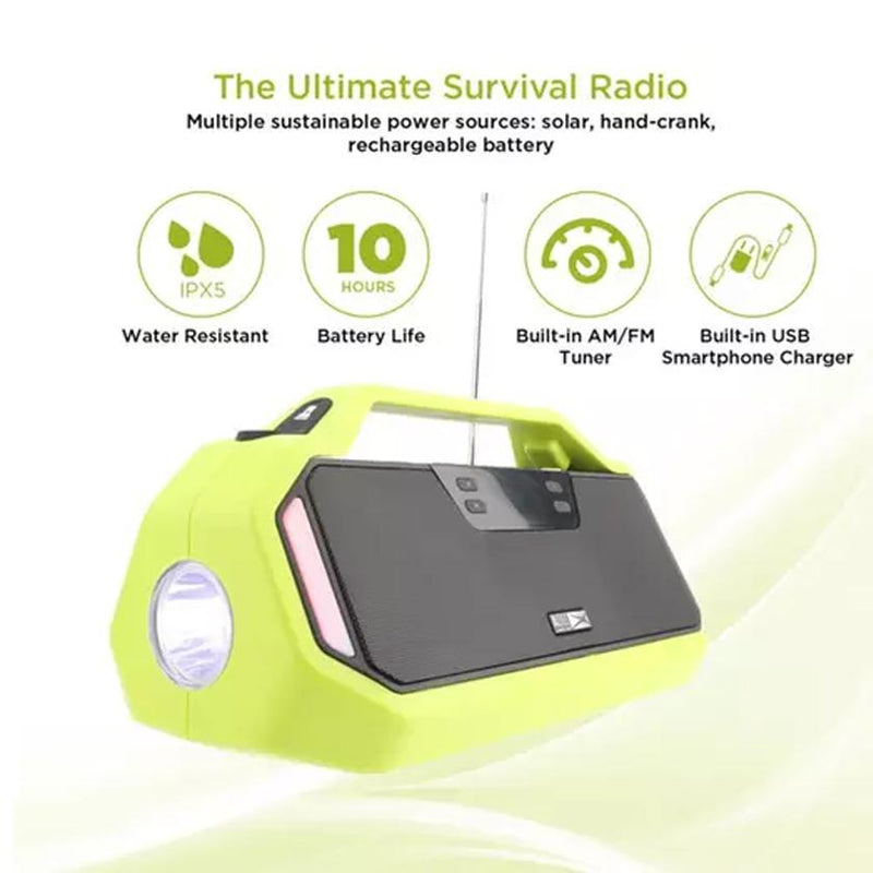 Altec Lansing StormChaser Portable Emergency Weather Radio Speakers - DailySale