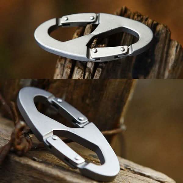 Aluminum Alloy Key Chain Ring Hook Holder Outdoor Calabash Keychain Camping Sports & Outdoors - DailySale
