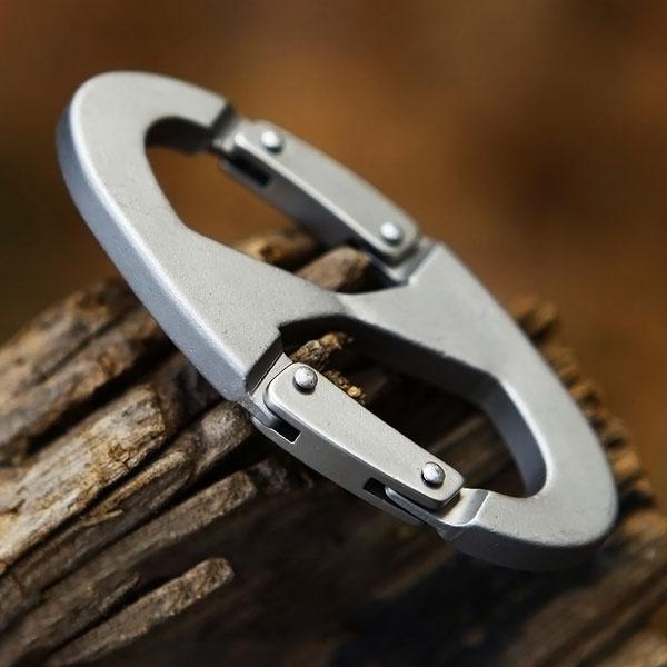 Aluminum Alloy Key Chain Ring Hook Holder Outdoor Calabash Keychain Camping Sports & Outdoors - DailySale